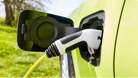 image of electric car charging